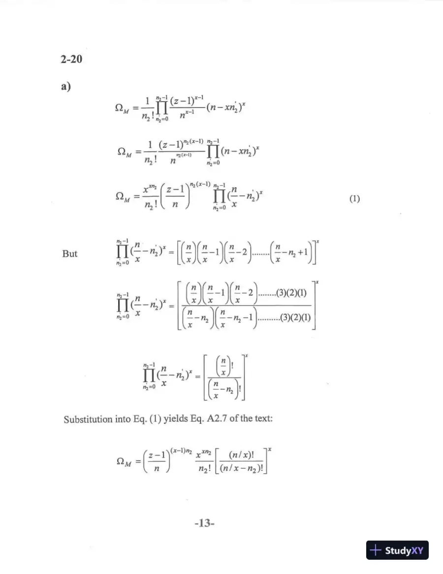 Solution Manual For Principles of Polymer Systems, 6th Edition, page 16