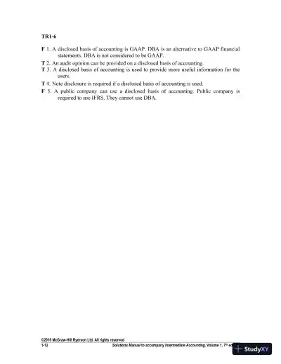 Solution Manual For Intermediate Accounting Volume 1, Seventh Canadian Edition - Page 13 preview image