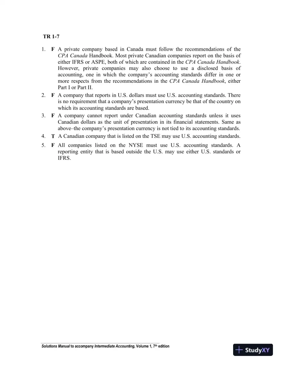 Solution Manual For Intermediate Accounting Volume 1, Seventh Canadian Edition, page 14