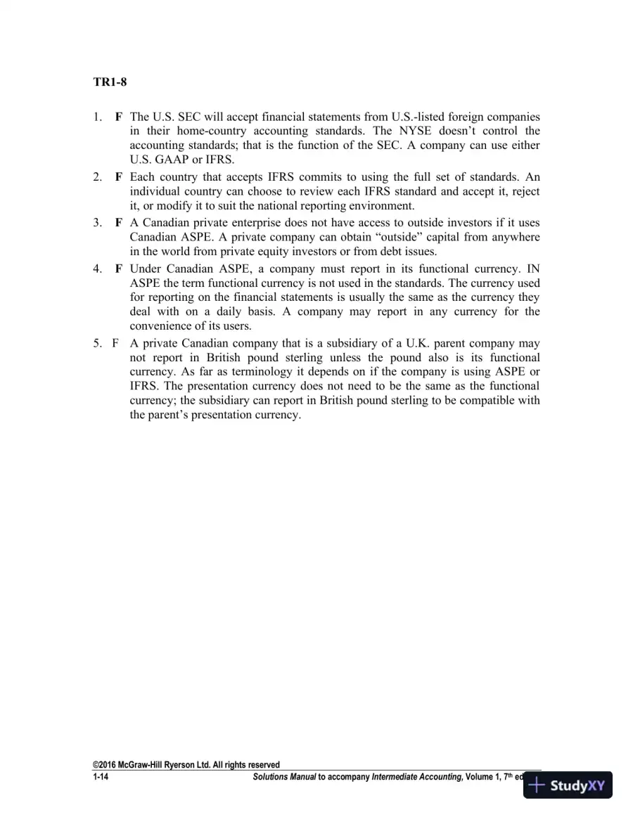 Solution Manual For Intermediate Accounting Volume 1, Seventh Canadian Edition, page 15