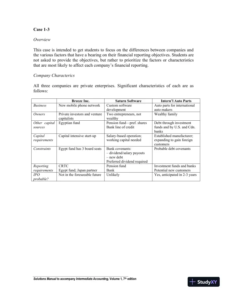 Solution Manual For Intermediate Accounting Volume 1, Seventh Canadian Edition, page 6