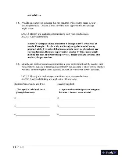 Solution Manual For Entrepreneurship: Starting and Operating Small Business, 5th Edition - Page 13 preview image