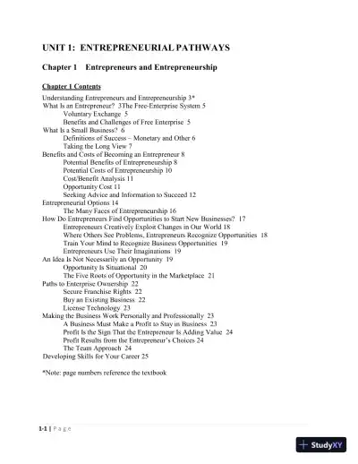 Solution Manual For Entrepreneurship: Starting and Operating Small Business, 5th Edition - Page 5 preview image