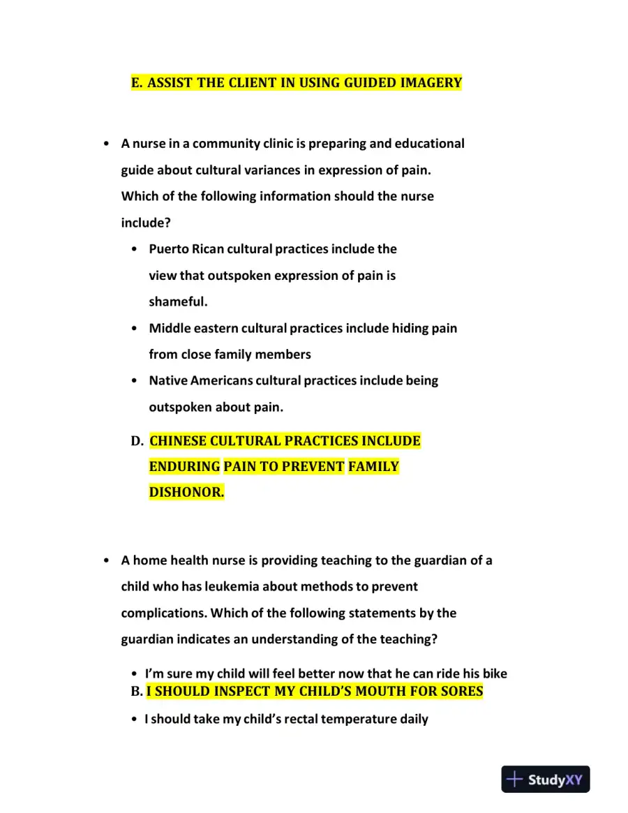 2021-2022 ATI Community Health Proctored Exam with Answers (58 Solved Questions), page 6