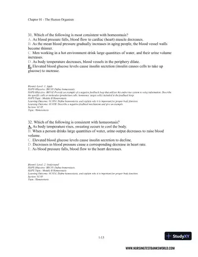Test Bank For Seeley's Anatomy And Physiology, 11th Edition - Page 14 preview image
