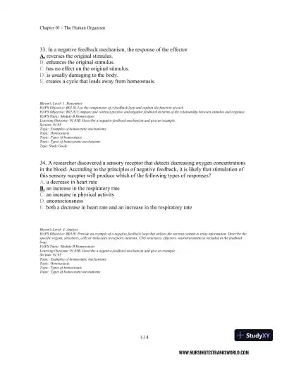 Test Bank For Seeley's Anatomy And Physiology, 11th Edition - Page 15 preview image