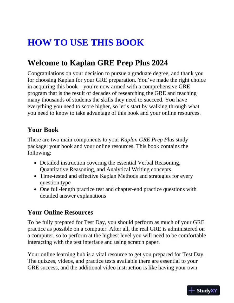GRE Prep Plus 2024: 6 Practice Tests + Proven Strategies + Online (2023), page 14