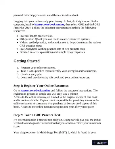 GRE Prep Plus 2024: 6 Practice Tests + Proven Strategies + Online (2023) - Page 15 preview image