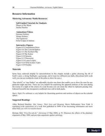 Solution Manual for Astronomy: A Beginner's Guide to the Universe, 8th Edition - Page 10 preview image