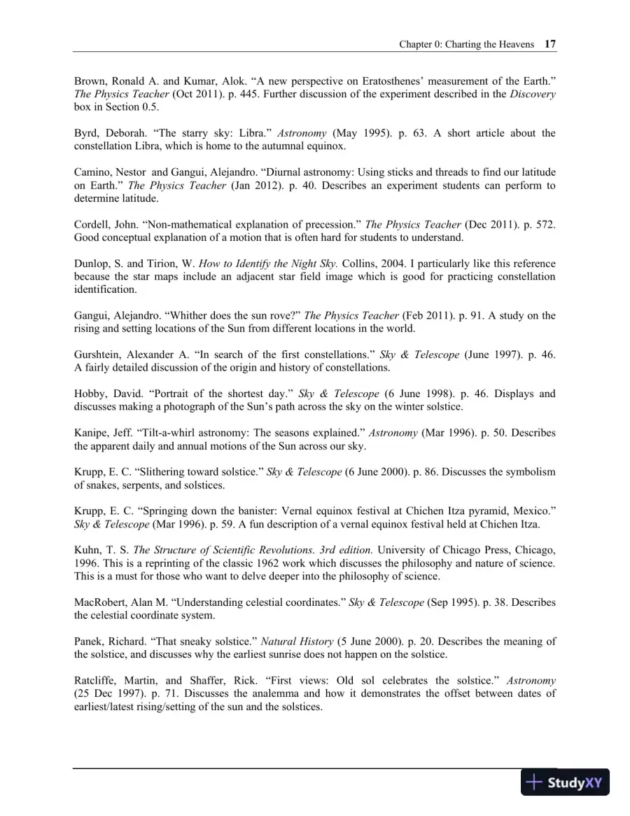 Solution Manual for Astronomy: A Beginner's Guide to the Universe, 8th Edition, page 11