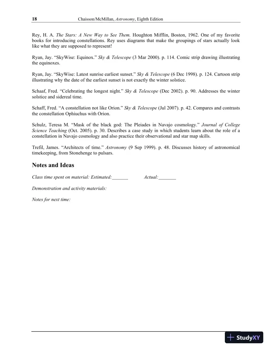 Solution Manual for Astronomy: A Beginner's Guide to the Universe, 8th Edition, page 12