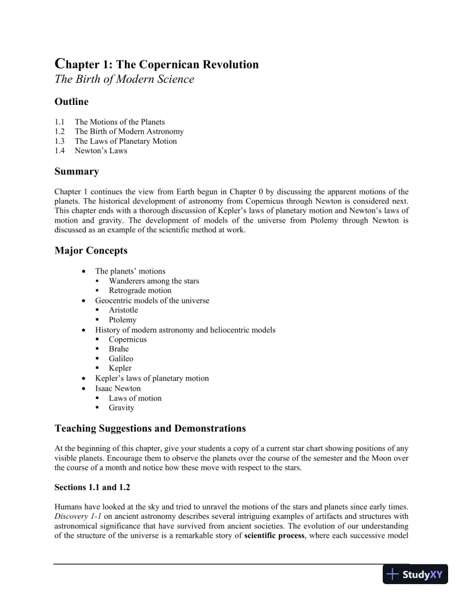 Solution Manual for Astronomy: A Beginner's Guide to the Universe, 8th Edition, page 13