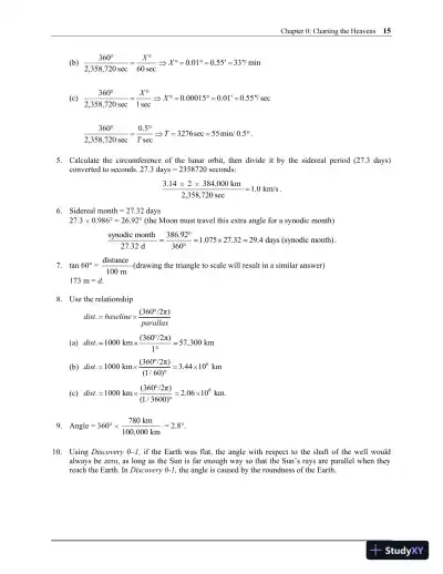Solution Manual for Astronomy: A Beginner's Guide to the Universe, 8th Edition - Page 9 preview image