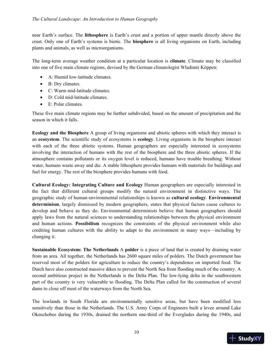 Lecture Notes For The Cultural Landscape: An Introduction to Human Geography, 11th Edition, page 18