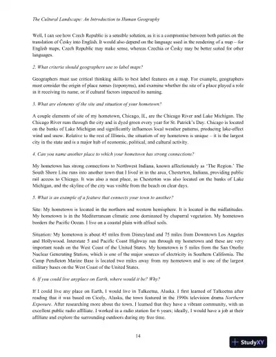 Lecture Notes For The Cultural Landscape: An Introduction to Human Geography, 11th Edition - Page 22 preview image