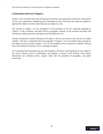 Lecture Notes For The Cultural Landscape: An Introduction to Human Geography, 11th Edition - Page 28 preview image