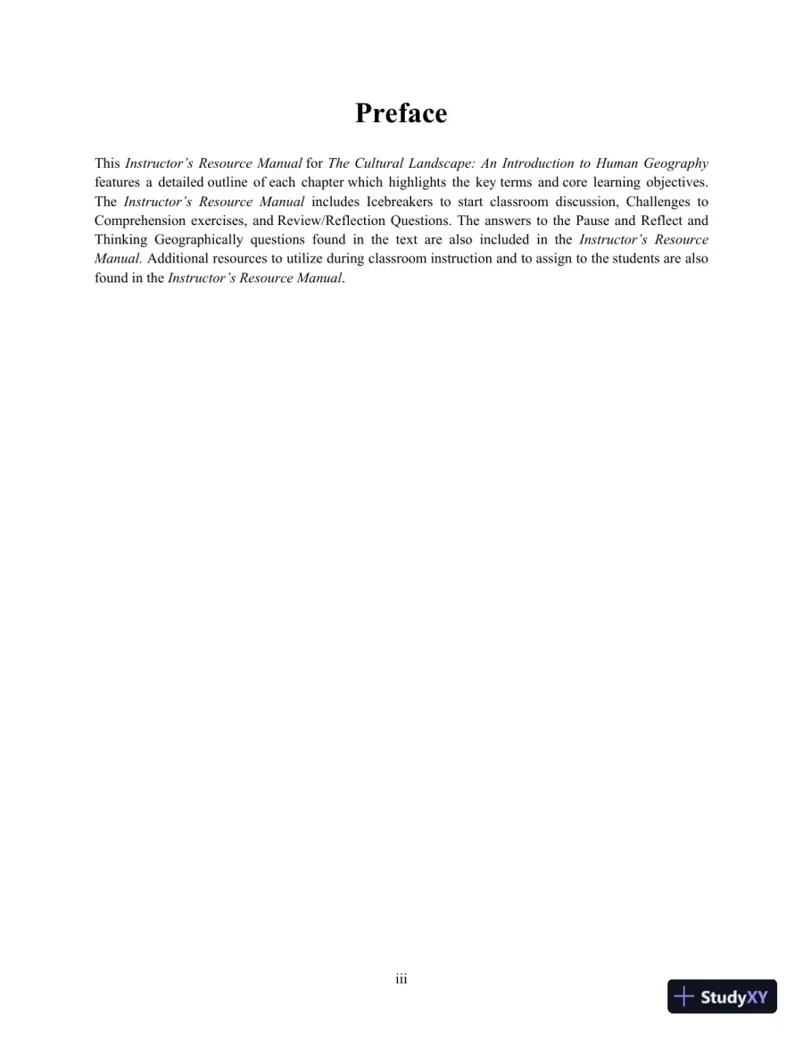 Lecture Notes For The Cultural Landscape: An Introduction to Human Geography, 11th Edition, page 4