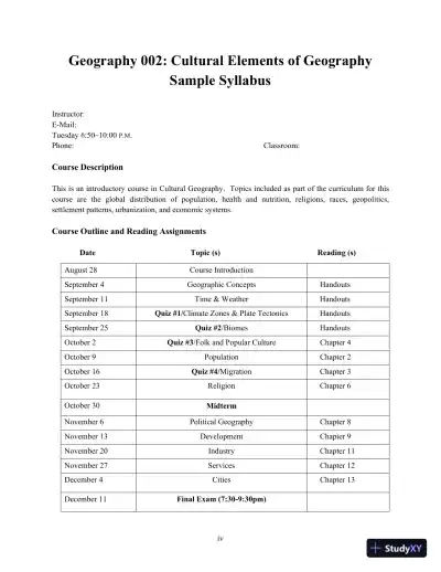 Lecture Notes For The Cultural Landscape: An Introduction to Human Geography, 11th Edition - Page 5 preview image