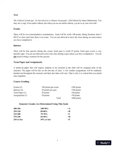 Lecture Notes For The Cultural Landscape: An Introduction to Human Geography, 11th Edition - Page 6 preview image
