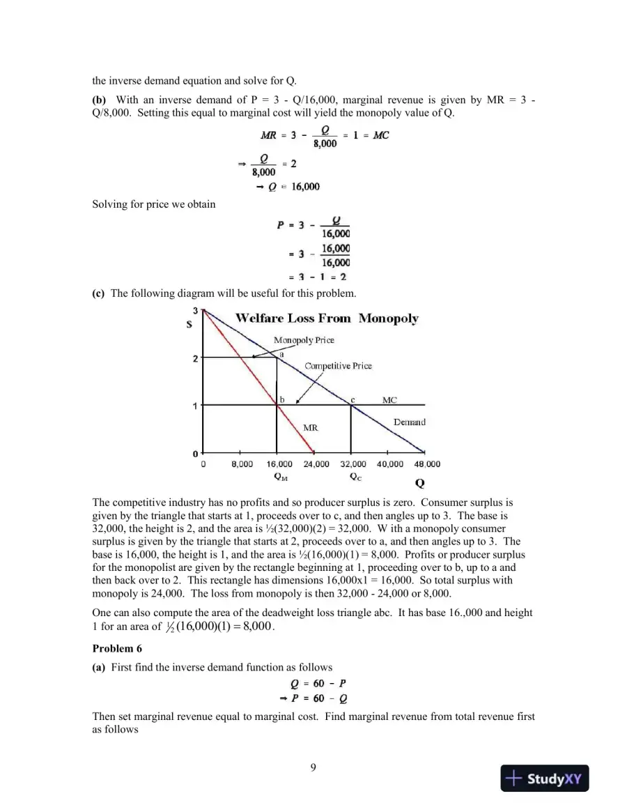 Solution Manual For Industrial Organization: Contemporary Theory and Empirical Applications, 5th Edition, page 10
