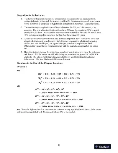 Solution Manual For Industrial Organization: Contemporary Theory and Empirical Applications, 5th Edition - Page 15 preview image