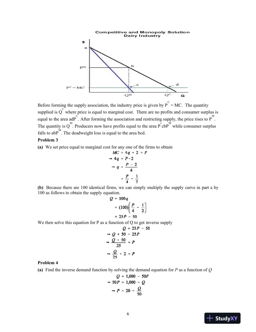 Solution Manual For Industrial Organization: Contemporary Theory and Empirical Applications, 5th Edition, page 7