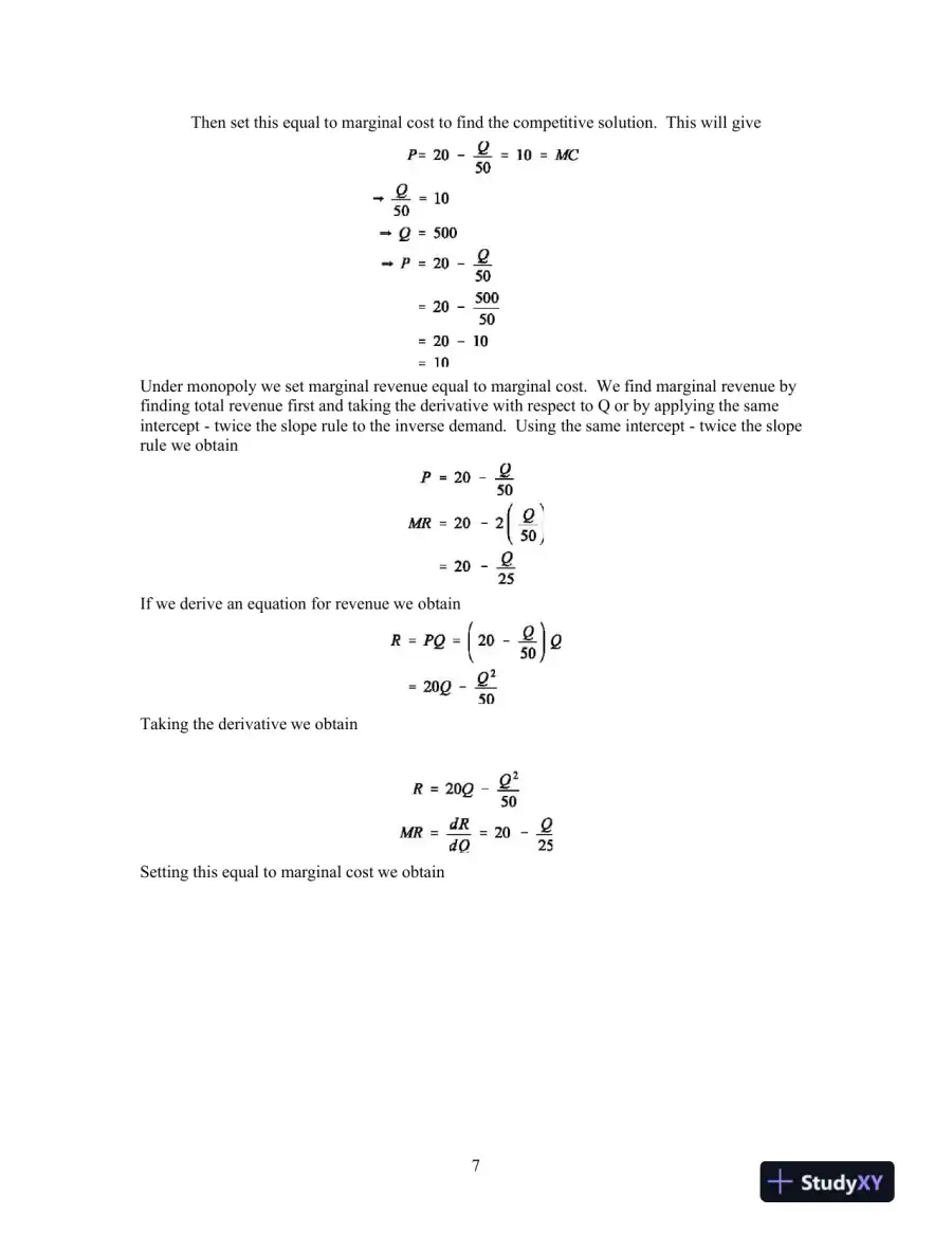Solution Manual For Industrial Organization: Contemporary Theory and Empirical Applications, 5th Edition, page 8