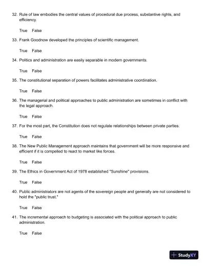 Public Administration: Understanding Management, Politics, and Law in the Public Sector 8th Edition Solution Manual - Page 8 preview image