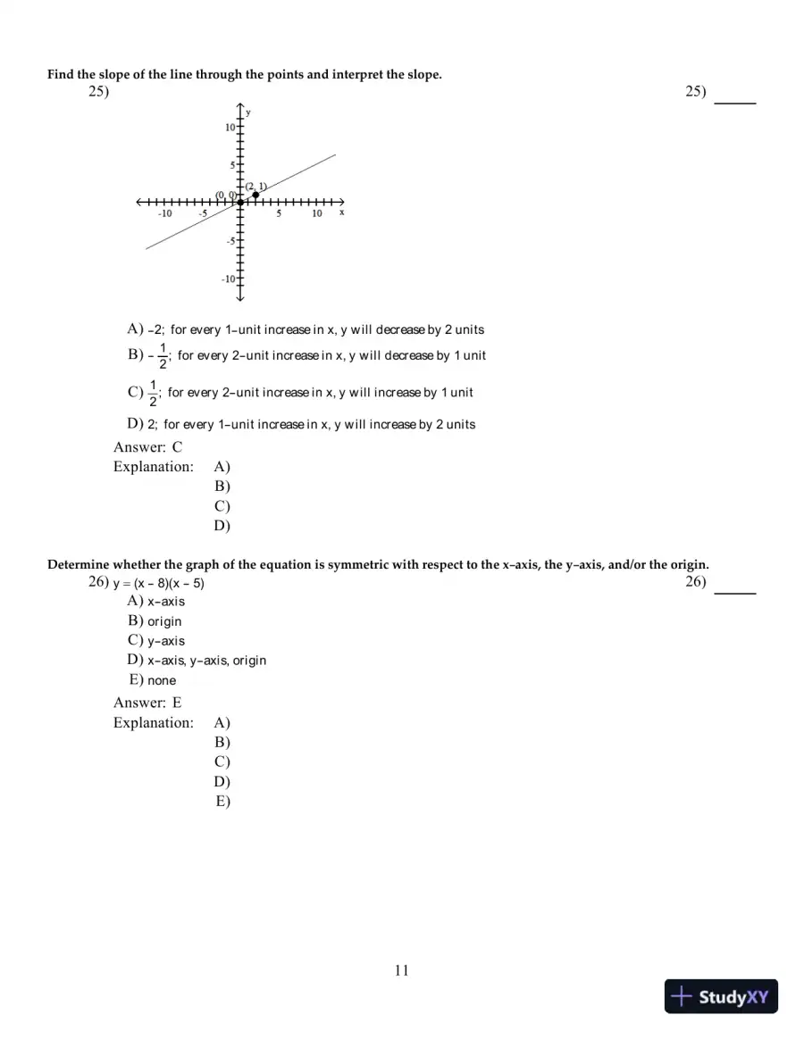 Test Bank For Precalculus, 11th Edition, page 12