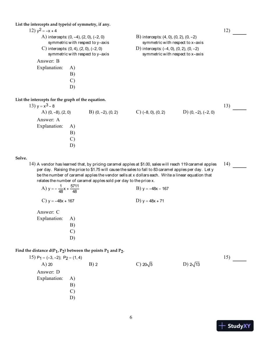 Test Bank For Precalculus, 11th Edition, page 7
