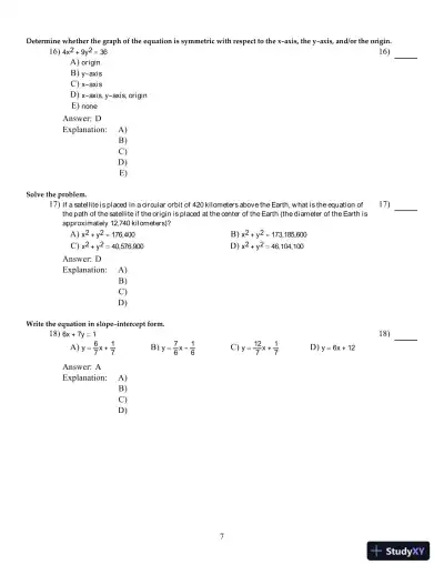 Test Bank For Precalculus, 11th Edition - Page 8 preview image