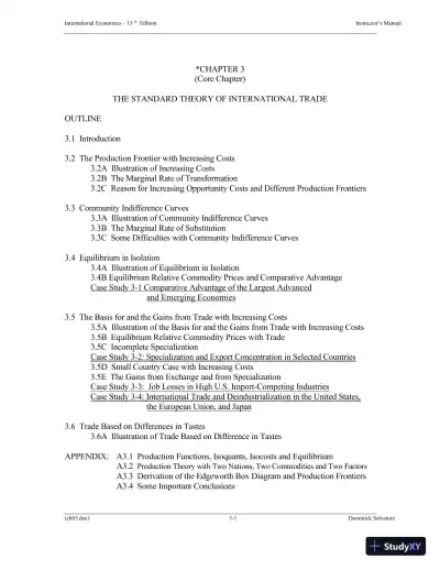 Solution Manual for International Economics, 13th Edition - Page 25 preview image