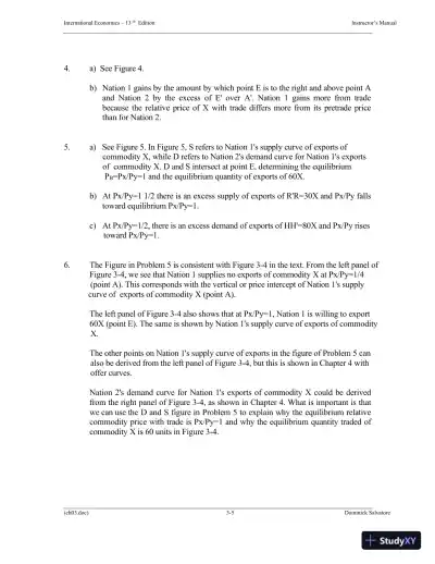 Solution Manual for International Economics, 13th Edition - Page 29 preview image