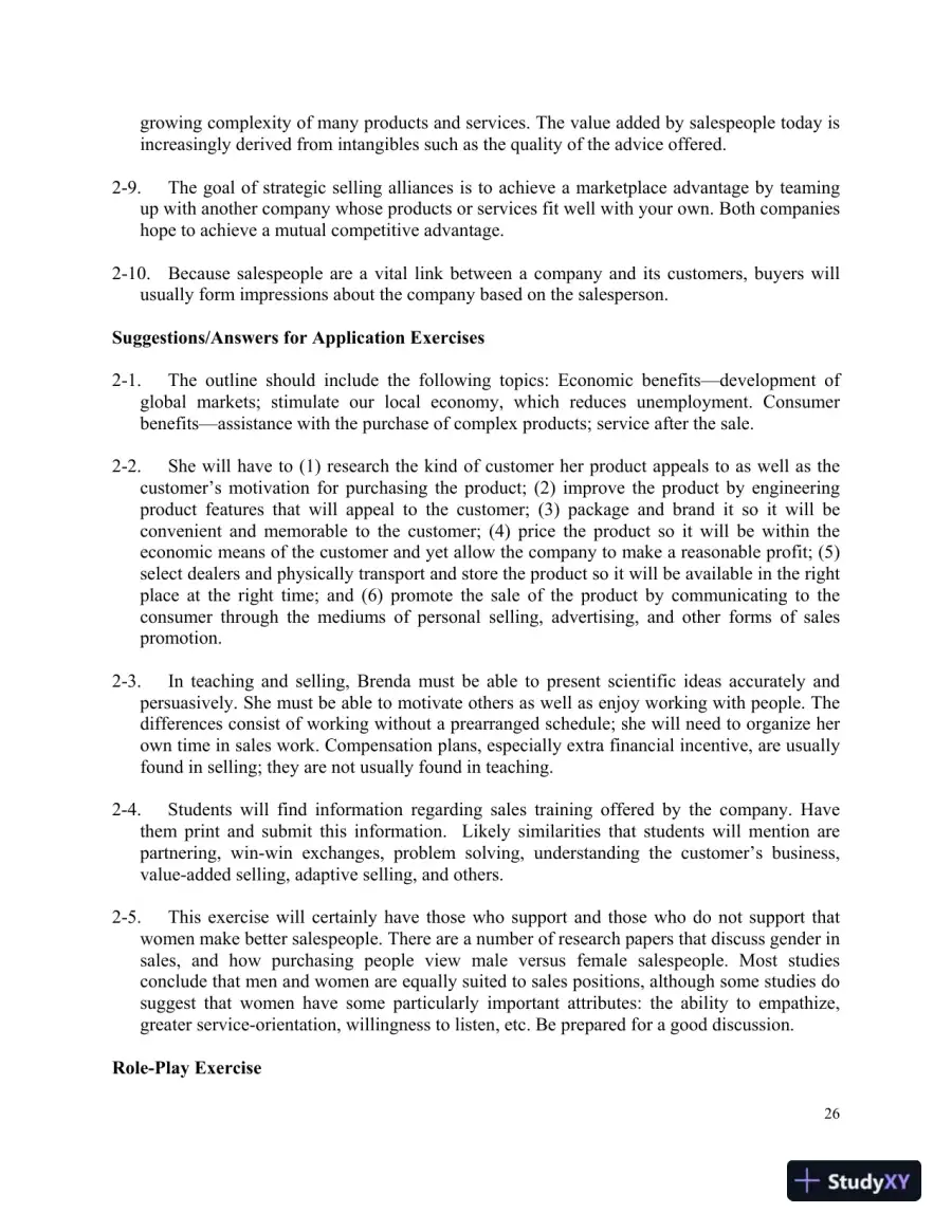Selling Today: Creating Customer Value, Seventh Canadian Edition Solution Manual, page 15