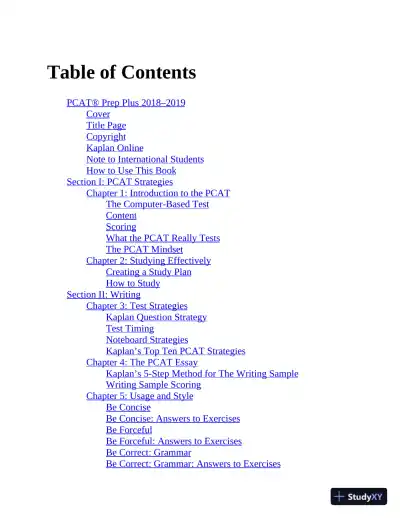 PCAT prep plus, 2018-2019 (2018) - Page 5 preview image