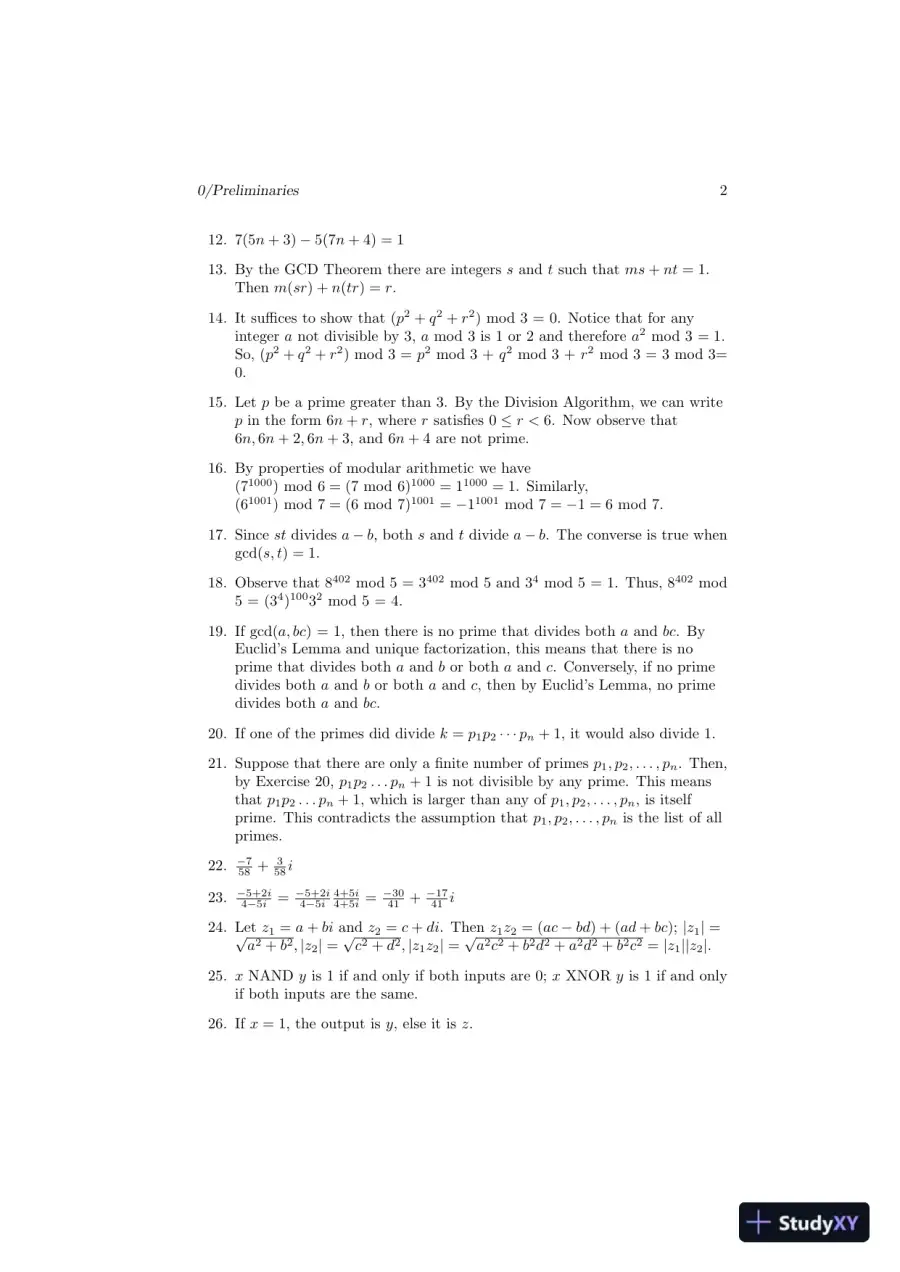 Solution Manual for Contemporary Abstract Algebra, 9th Edition, page 6