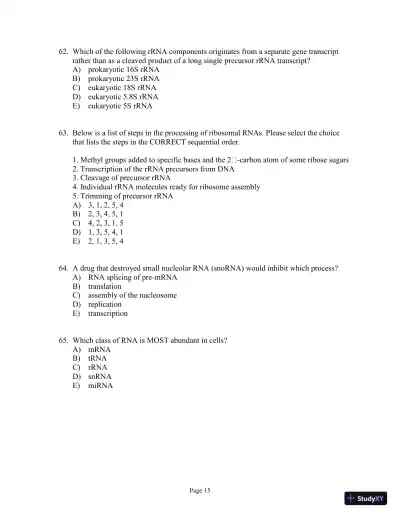 Test Bank For Genetics: A Conceptual Approach, 6th Edition - Page 16 preview image