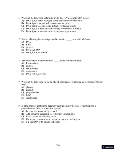 Test Bank For Genetics: A Conceptual Approach, 6th Edition - Page 22 preview image