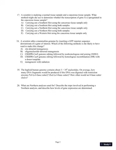 Test Bank For Genetics: A Conceptual Approach, 6th Edition - Page 25 preview image