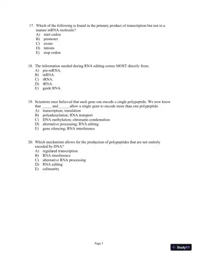 Test Bank For Genetics: A Conceptual Approach, 6th Edition - Page 6 preview image