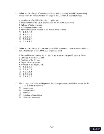 Test Bank For Genetics: A Conceptual Approach, 6th Edition - Page 7 preview image