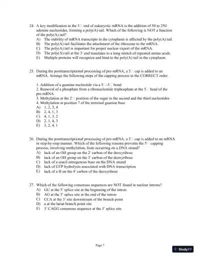 Test Bank For Genetics: A Conceptual Approach, 6th Edition - Page 8 preview image