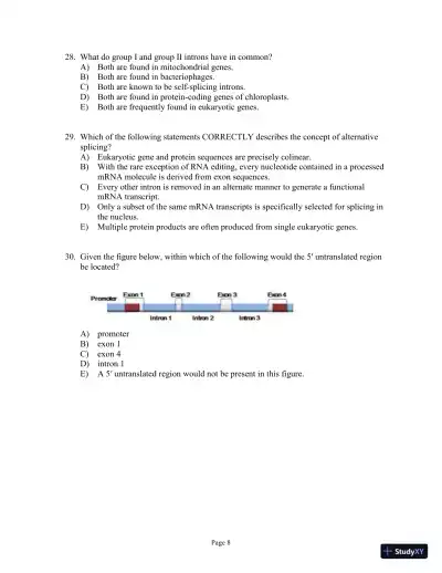 Test Bank For Genetics: A Conceptual Approach, 6th Edition - Page 9 preview image