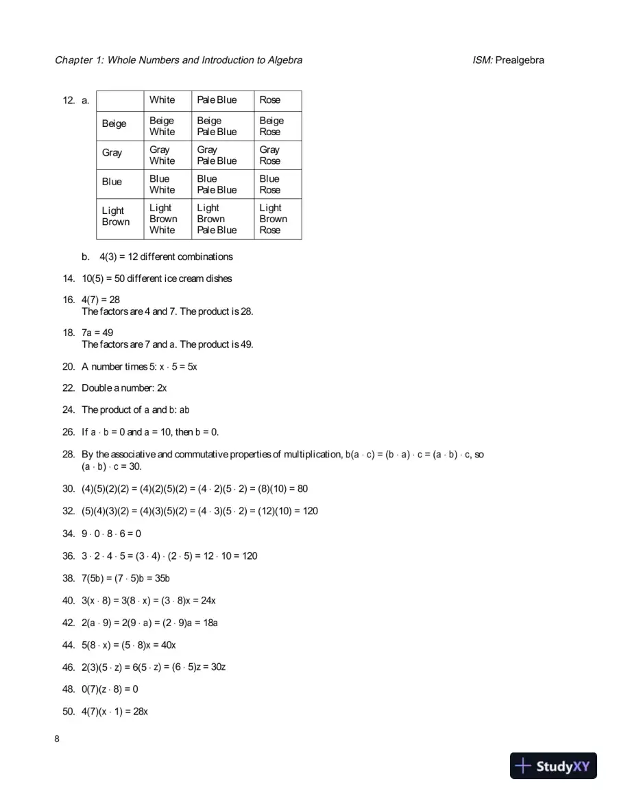 Solution Manual for Prealgebra, 6th Edition, page 11