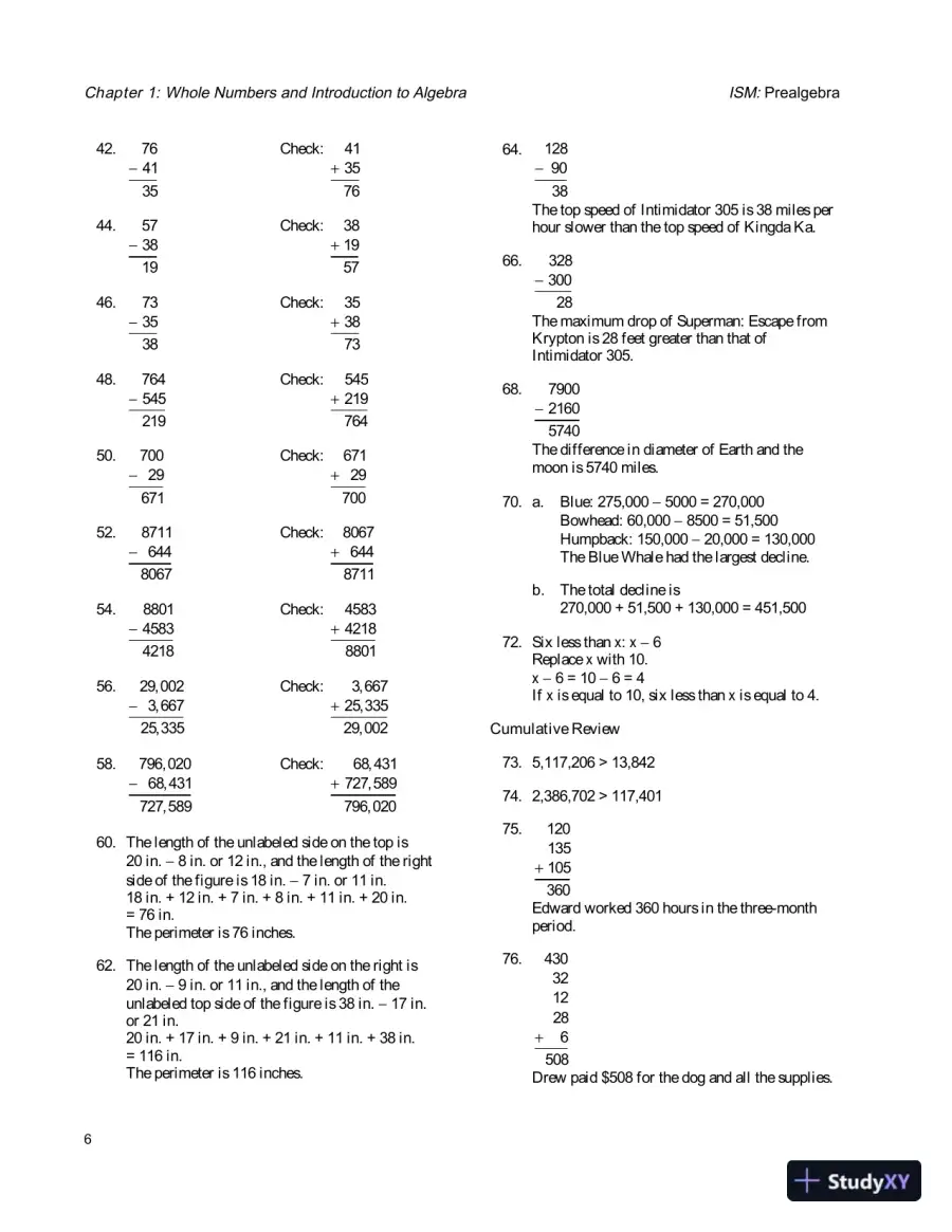 Solution Manual for Prealgebra, 6th Edition, page 9