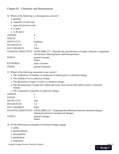 General Chemistry, 11th Edition Test Bank - Page 11 preview image