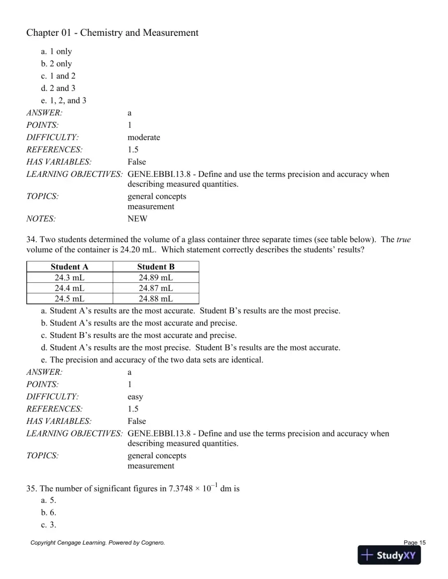 General Chemistry, 11th Edition Test Bank, page 16