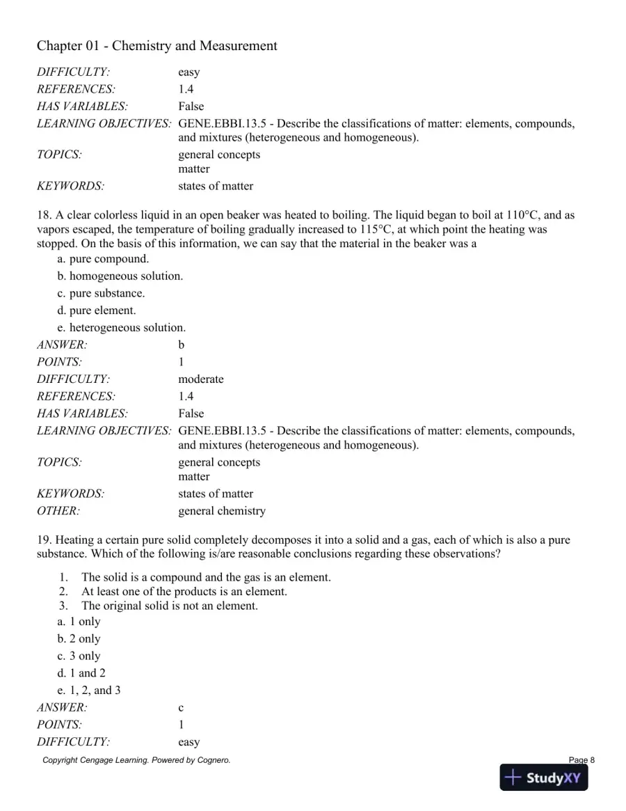 General Chemistry, 11th Edition Test Bank, page 9
