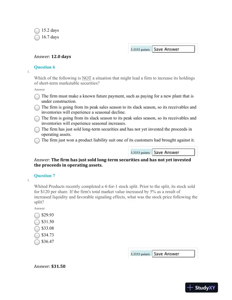 Corporate Finance and Financial Management: Problem Set, page 4