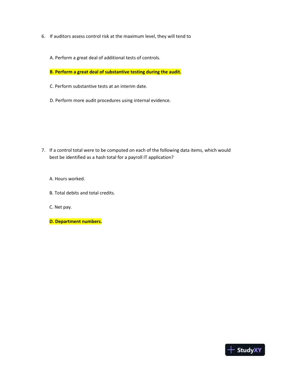 Understanding Internal Control and Audit Processes, page 4